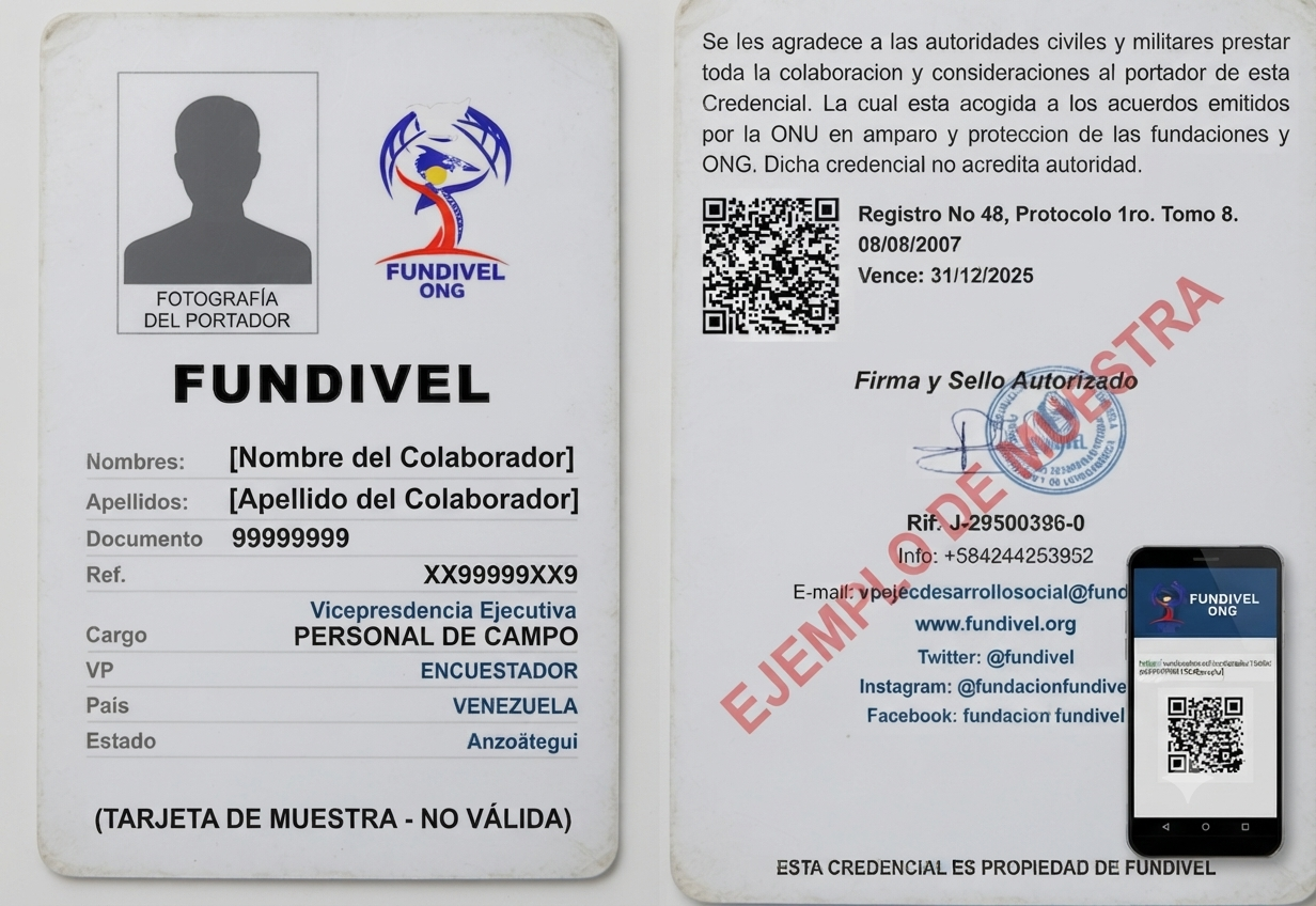 Ejemplo de credencial FUNDIVEL